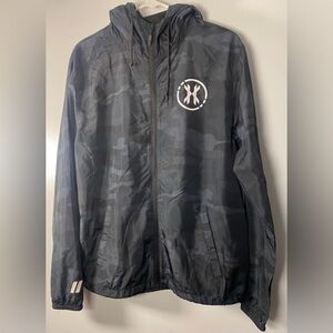 HK Army Men's Black Camouflage Windbreaker